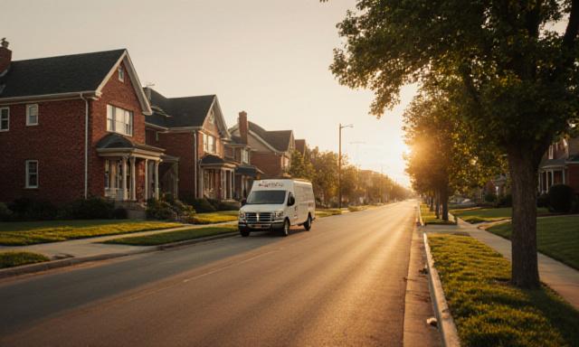 Local Kansas City neighborhood with beautiful homes